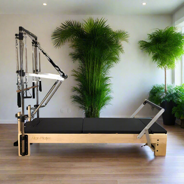 Align Pilates M8 Pro Maple Wood Reformer with Tower