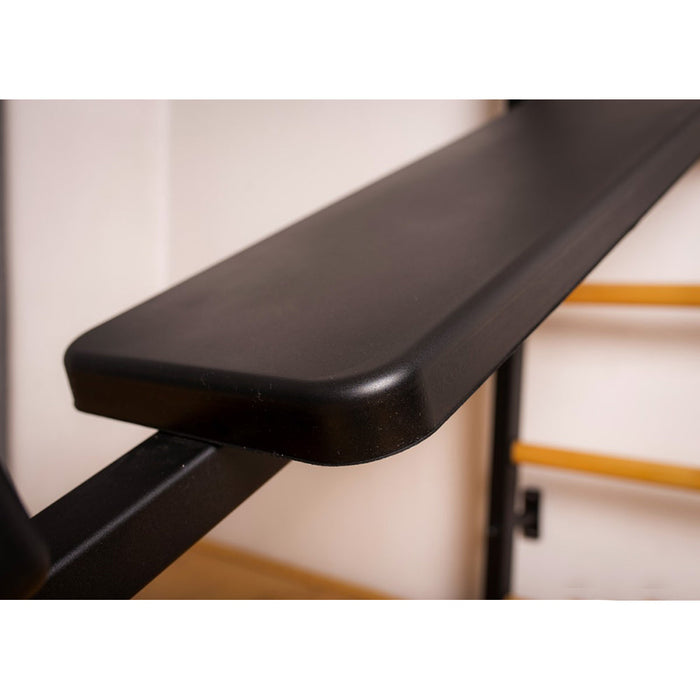 BenchK 723B Swedish Ladder w/ Bench - Black