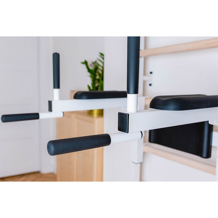 BenchK 722 Swedish Ladder w/ Dip Bar - White