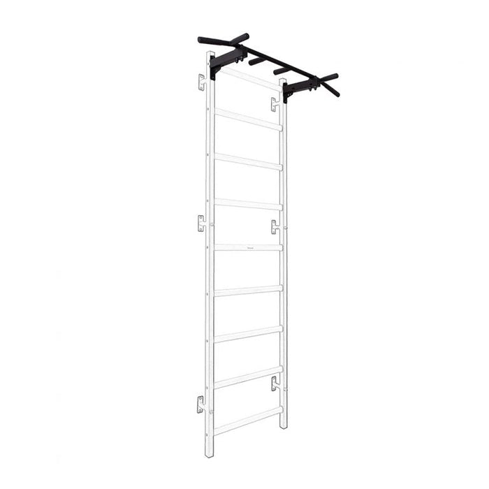 BenchK 723 Swedish Ladder w/ Bench - White