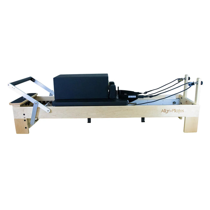 Align Pilates M8 Pro Maple Wood Reformer and Sitting Box Bundle